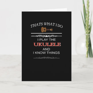 Funny Ukulele Gift Kort