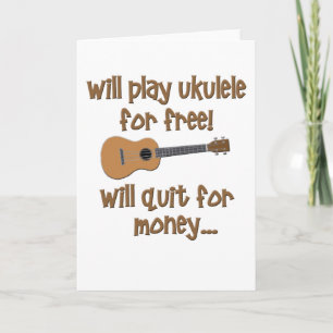 Funny Ukulele Kort