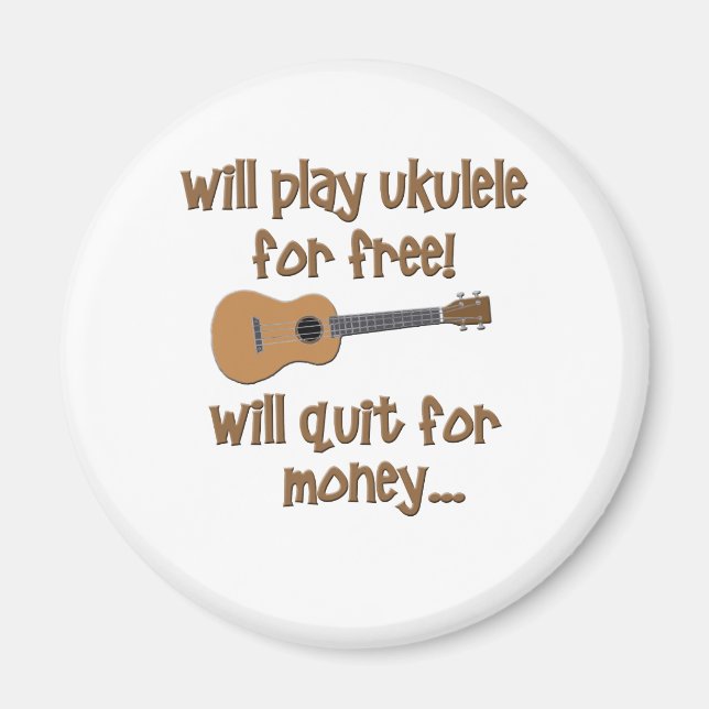 Funny Ukulele Magnet (Framsidan)