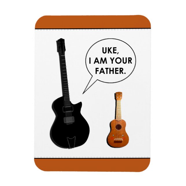 Funny Ukulele Magnet (Vertikal)