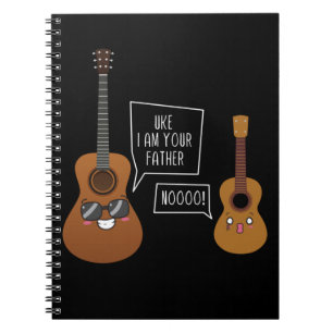 Funny Ukulele Player Guitar Music Humor Anteckningsbok