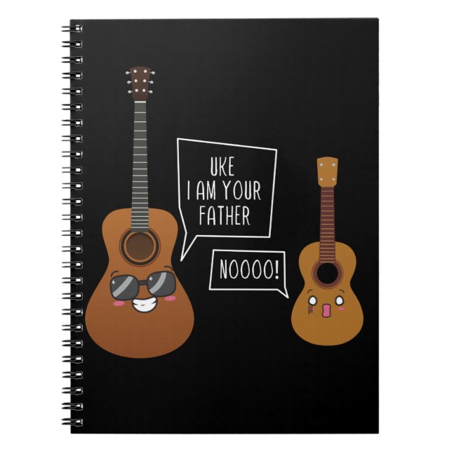Funny Ukulele Player Guitar Music Humor Anteckningsbok (Framsidan)