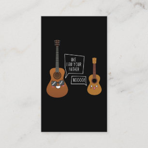 Funny Ukulele Player Guitar Music Humor Visitkort