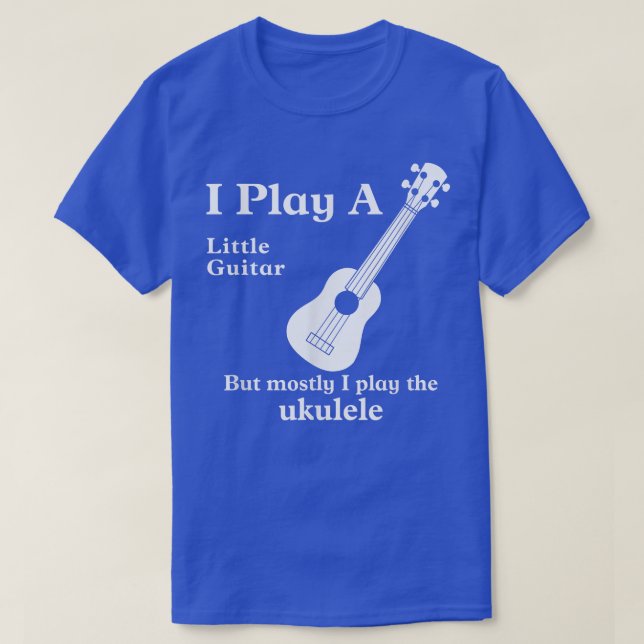 Funny Ukulele Tshirts Musician Little Guitar 939 (Design framsida)