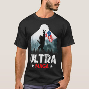 Funny Ultra Maga-Vintage Amerikansk Flagga Ultra-M T Shirt