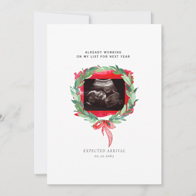Funny Ultrasound Watercolor Lastbil God jul (Framsida)