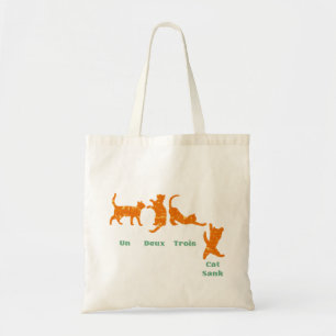 Funny un deux trois cat sank tygkasse