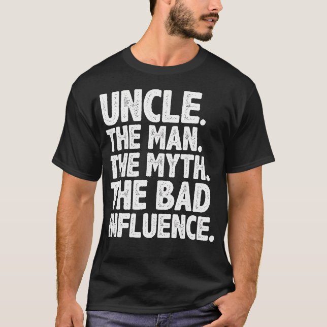 Funny Uncle Design For Uncle Men First Time Uncle  T Shirt (Framsida)