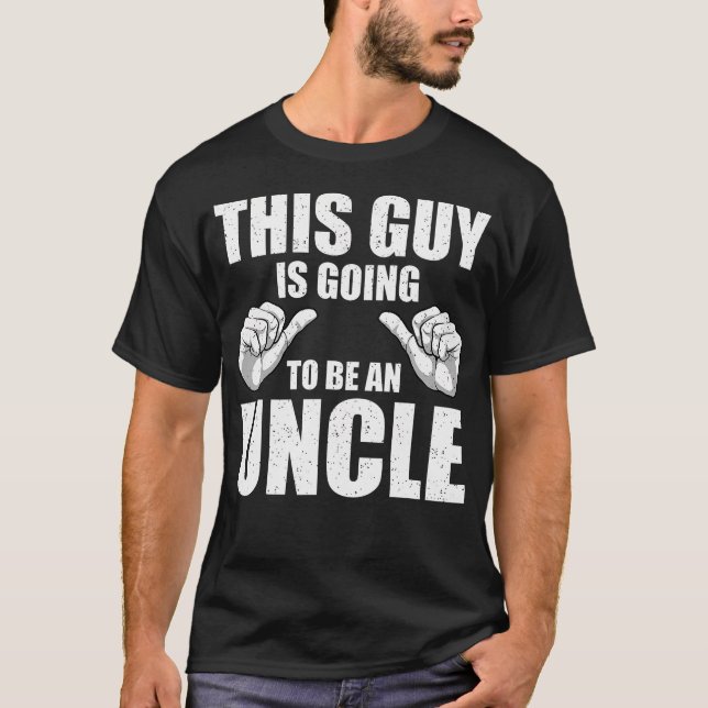 Funny Uncle Design For Uncle Men First Time Uncle  T Shirt (Framsida)