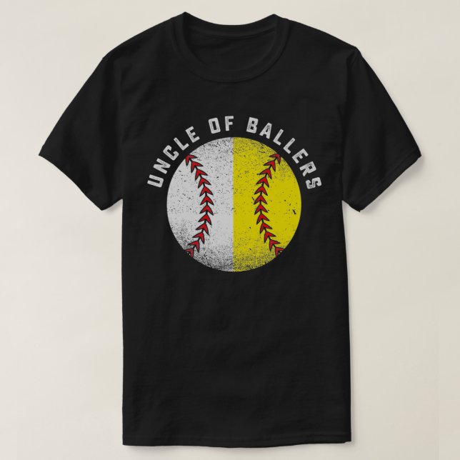 Funny Uncle Gift From Nephew Niece Baseball Softba T Shirt (Design framsida)