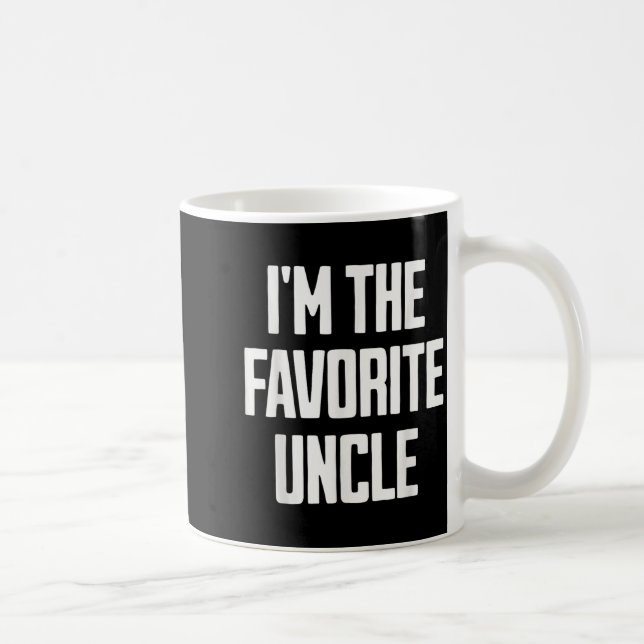 Funny Uncle I'm The Favorite Uncle Funny Sarcastic Kaffemugg (Höger)