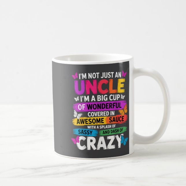 Funny Uncle Quote Sy Cool Uncle Men  Kaffemugg (Höger)