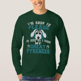 Funny Underbar Pyrenees Hundägare Tee Shirt