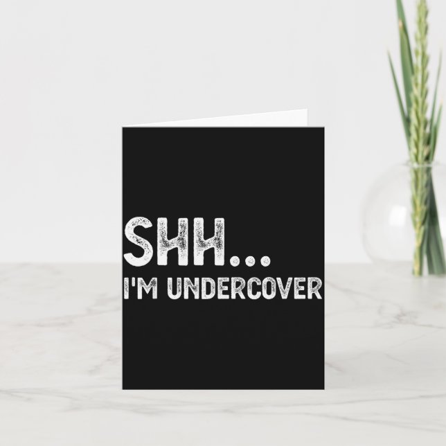 Funny Undercover Cop Easy Costume Lice  Kort (Framsida)