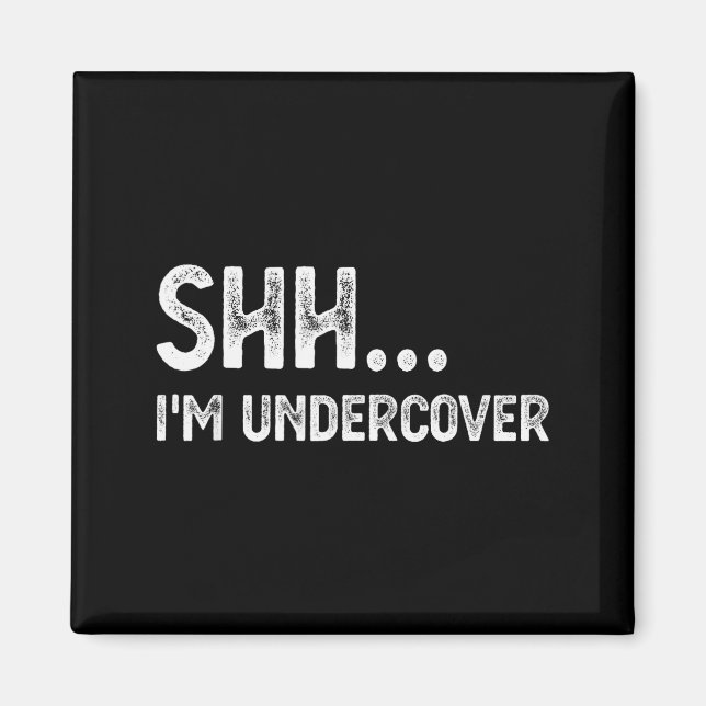 Funny Undercover Cop Easy Costume Lice  Magnet (Framsidan)