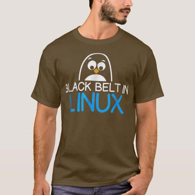 Funny Uni TUX Linu Snäcka IT T Shirt (Framsida)