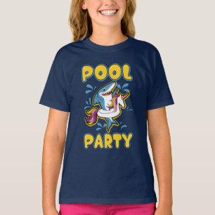 Funny Unicorn Bassäng Party T-Shirt