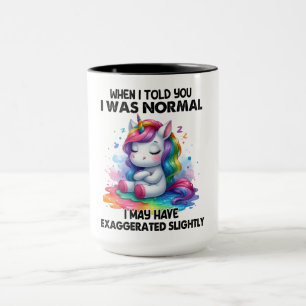 Funny Unicorn-citat Mugg