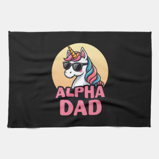 Funny Unicorn Dad Laufey Men Father's Day Christma Kökshandduk