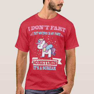Funny Unicorn Fart Humor T Shirt