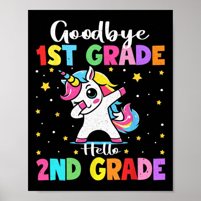 Funny Unicorn Good  Poster (Framsidan)