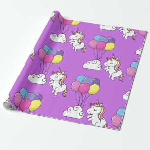 Funny Unicorn Mönster Magic Horse Presentpapper
