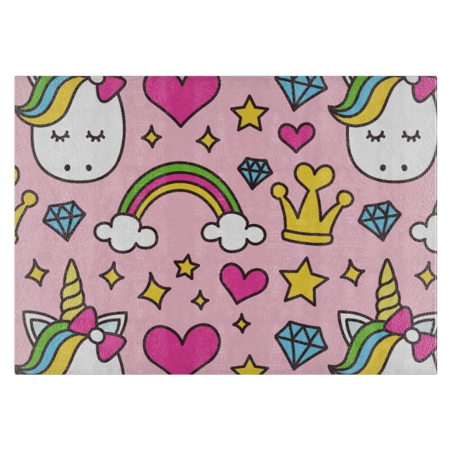 Funny Unicorn Mönster Rosa Magic Horse Cute (Framsidan)