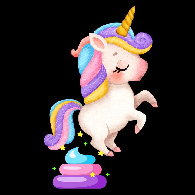 Funny Unicorn Poop T Shirt (Skapare uppladdad)