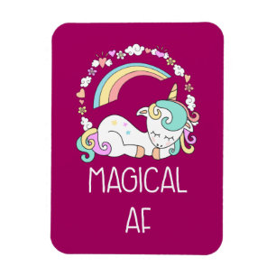 Funny Unicorn Sayed Magic AF Magnet