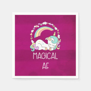 Funny Unicorn Sayed Magic AF Pappersservett
