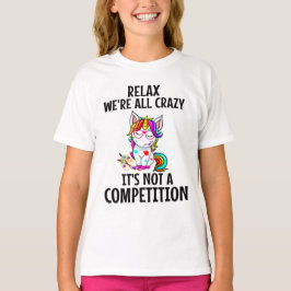 FUNNY UNICORN Slappna av T Shirt