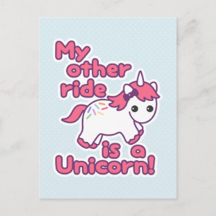 Funny Unicorn Vykort