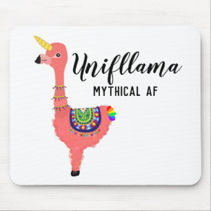 Funny Unifllama:Unicorn-Flamingo-llama Mythical AF Musmatta