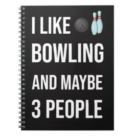 Funny Unique Gifts For Bowlers Bowling Sport Cool Anteckningsbok