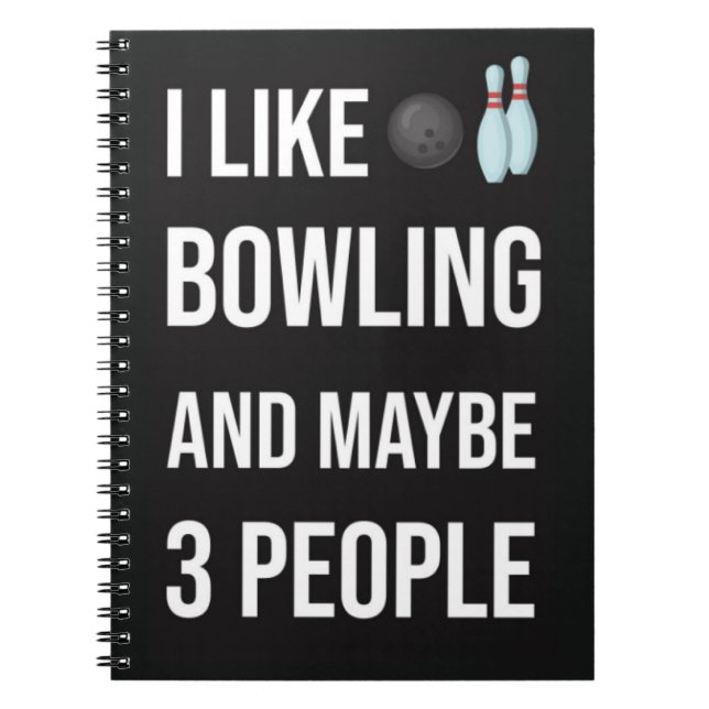 Funny Unique Gifts For Bowlers Bowling Sport Cool Anteckningsbok (Framsidan)