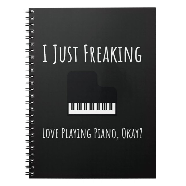 Funny Unique Gifts For Piano Players Pianist Lover Anteckningsbok (Framsidan)