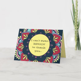 Funny/uppriktig Tack Kort