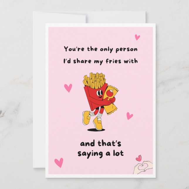 Funny uppsättning av foodie-hälsningskort inbjudningar (Framsida)