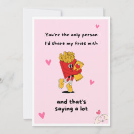 Funny uppsättning av foodie-hälsningskort inbjudningar