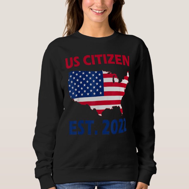 Funny US Citizen 2021 4:e juli Coola American Fl T Shirt (Framsida)