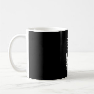 Funny US Flagga Jiu Jitsu Art for Martial Arts Kaffemugg