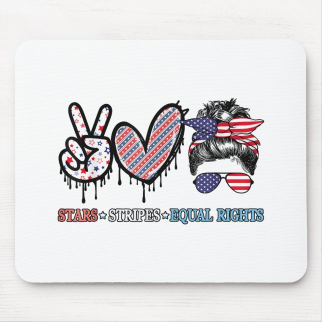 Funny US Flagga Patriotic Musmatta (Framsidan)