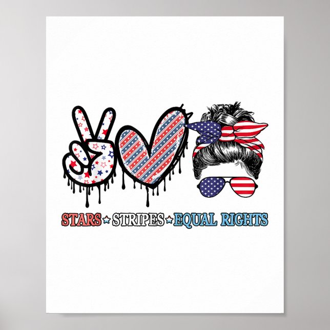 Funny US Flagga Patriotic Poster (Framsidan)