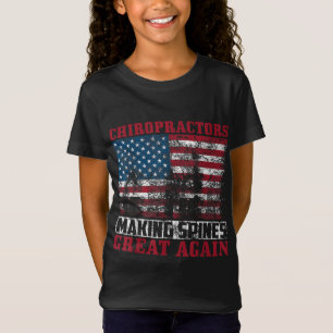 Funny USA Chiropractor Gift American Chiropraktic T Shirt