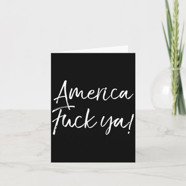Funny Usa Quote American Saying Joke Gift America  Kort (Framsida)