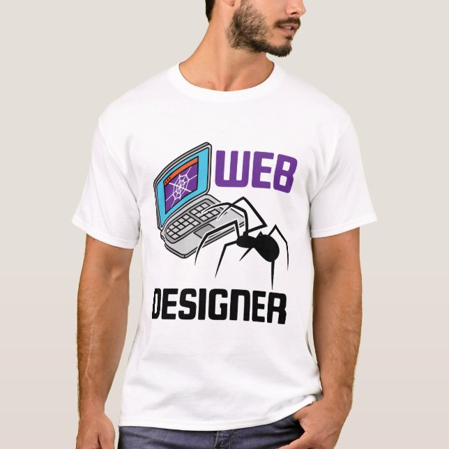 Funny utformning av webbplatsdesign för Webben Des T Shirt (Framsida)