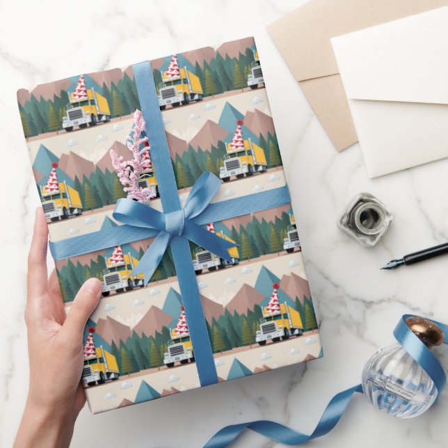 Funny utrustning för lastbil Grattis på födelsedag Presentpapper (Gifting)