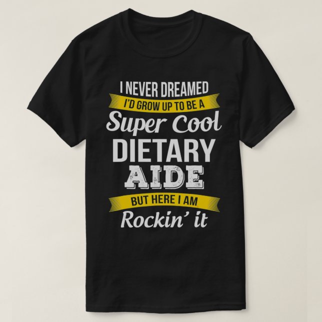 Funny utvärderingsservice för dietassistans t shirt (Design framsida)