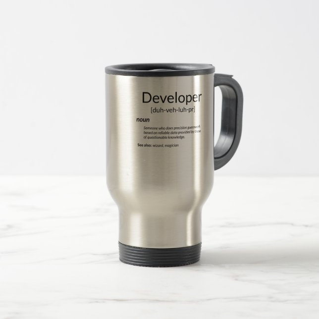 Funny utvecklare Gift Developer Definition Gift Resemugg (Framsida höger)
