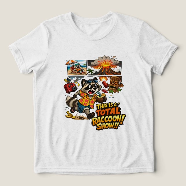 Funny Vacation Chaos Cartoon Design T Shirt (Design Framsida)